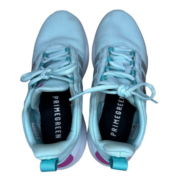 Adidas Women's Lite Racer TR 21 K Mint Green Size 6.5 - Picture 6 of 8